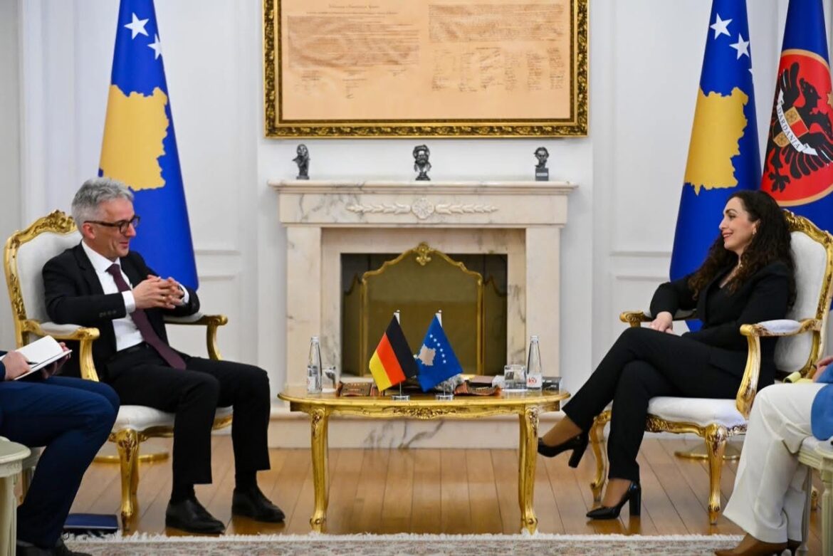 Presidentja Osmani priti në takim ambasadorin e Gjermanisë, Rainer Rudolph