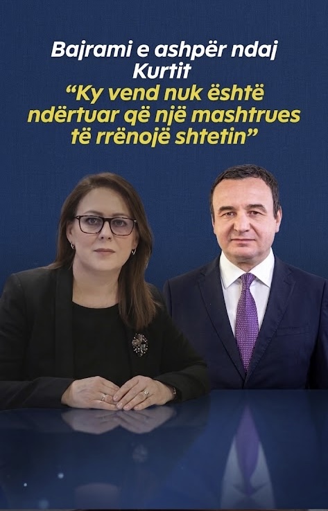 Bajrami reagon ashpër ndaj Kurti: Ky vend nuk është ndërtuar që një mashtrues të rrënojë shtetin