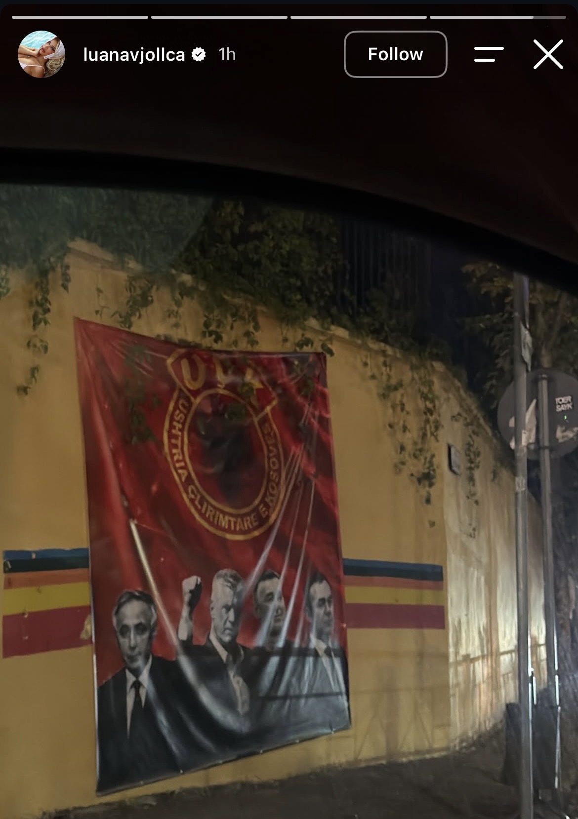 Luana Vjollca befason me postimin: Publikon posterin e krerëve të UÇK-së në prag të vendimit në Hagë